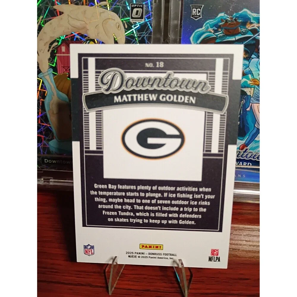 2025 Panini Donruss Downtown Matthew Golden #18 (RC) GB Packers Pack Fresh